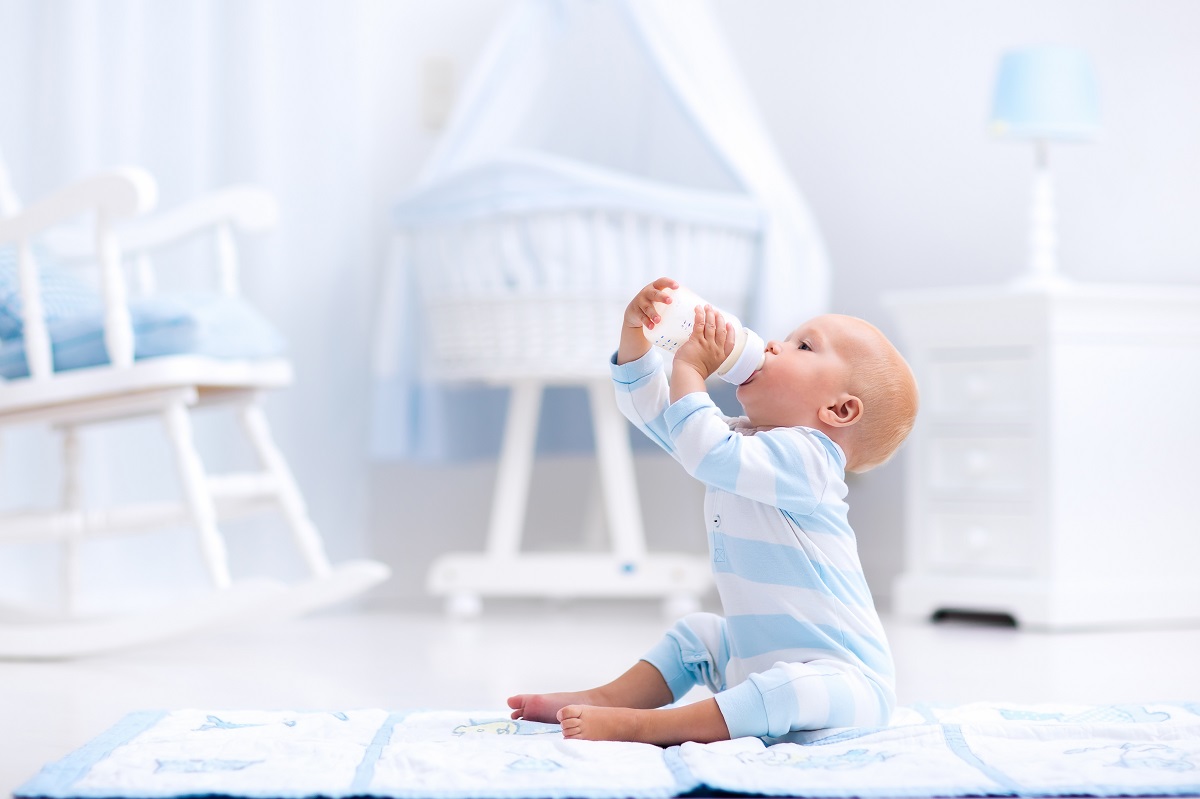 baby drinking milk