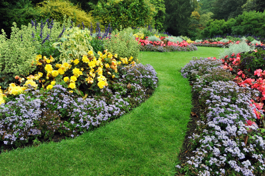 A beautiful landscaped garden