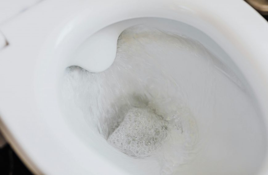flushing toilet