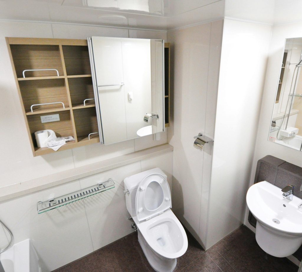 small bathroom with a toilet and a sink